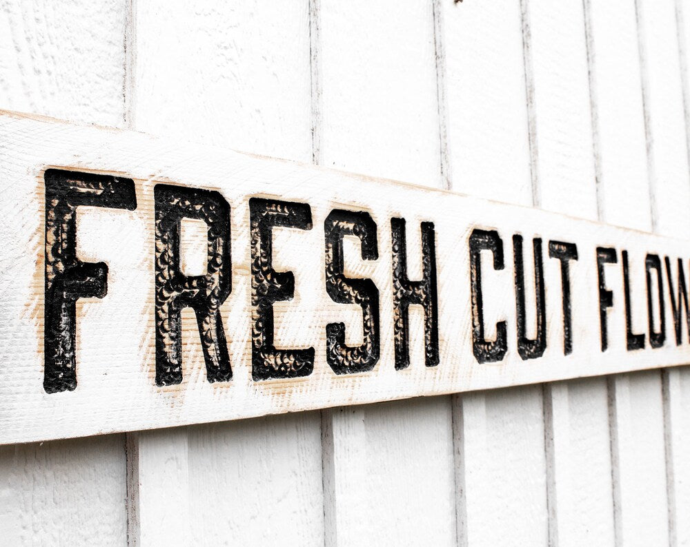 Fresh Cut Flowers Sign