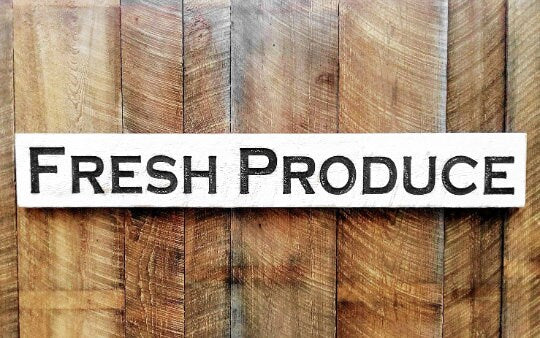 Fresh Produce Sign