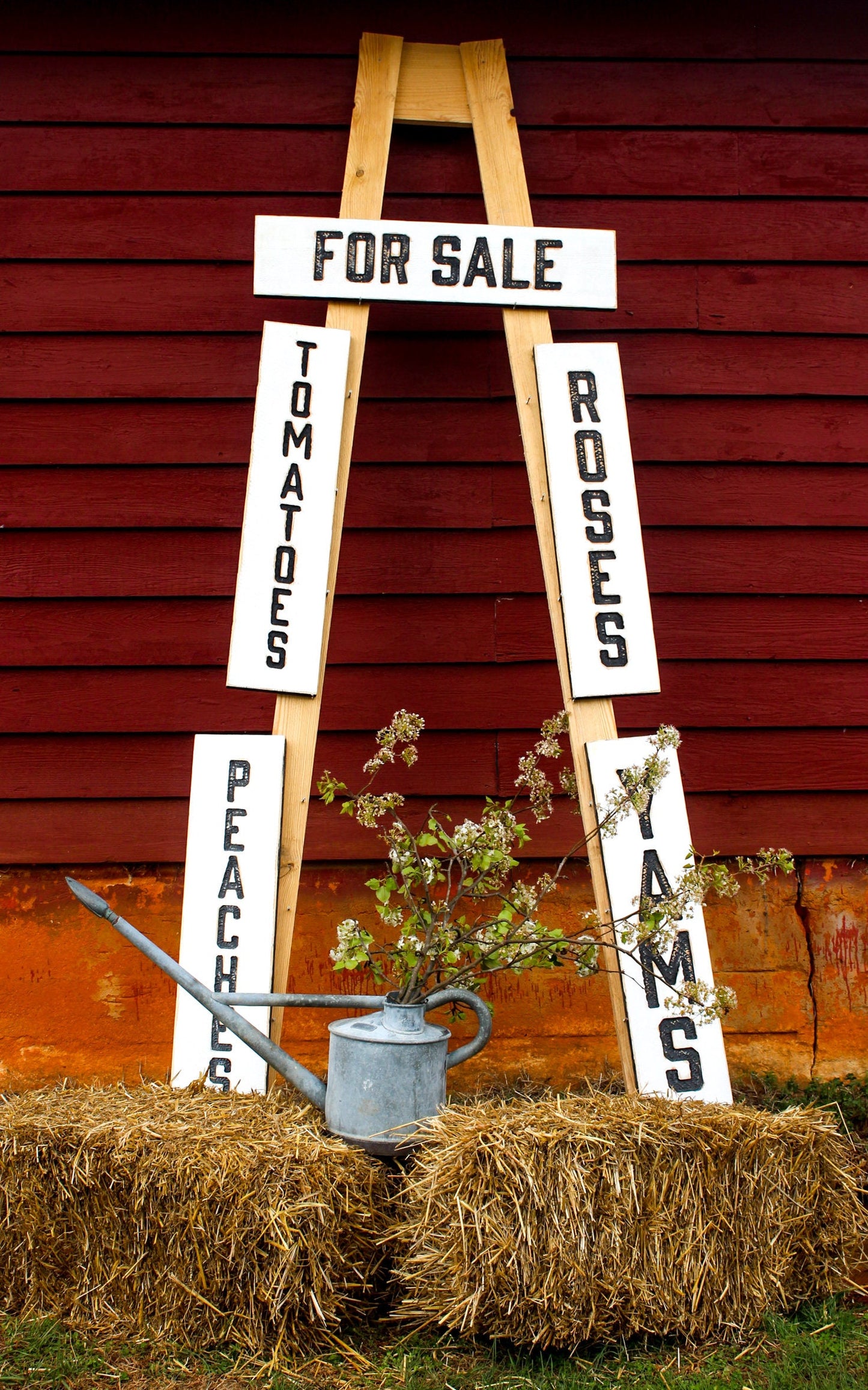 Peaches Sign - Vertical