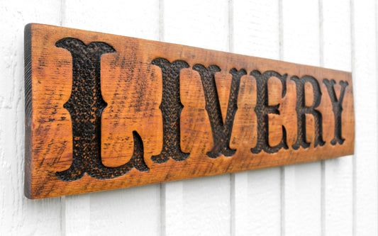 Livery Sign - Stained