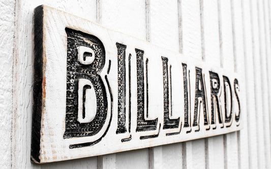 Billiards Sign