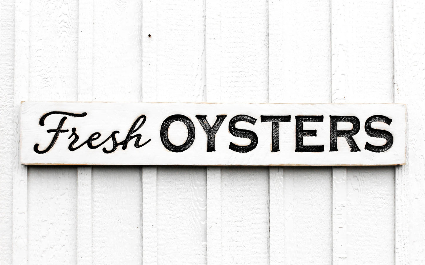 Fresh Oysters Sign