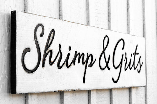 Shrimp & Grits Sign