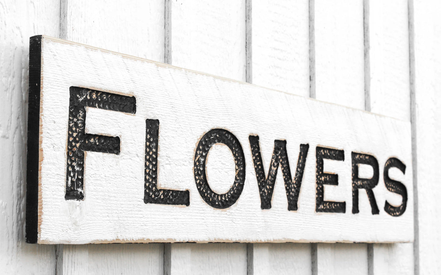 Flowers Sign - Horizontal