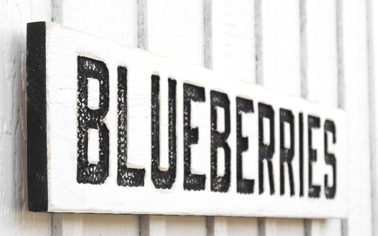 Blueberries Sign