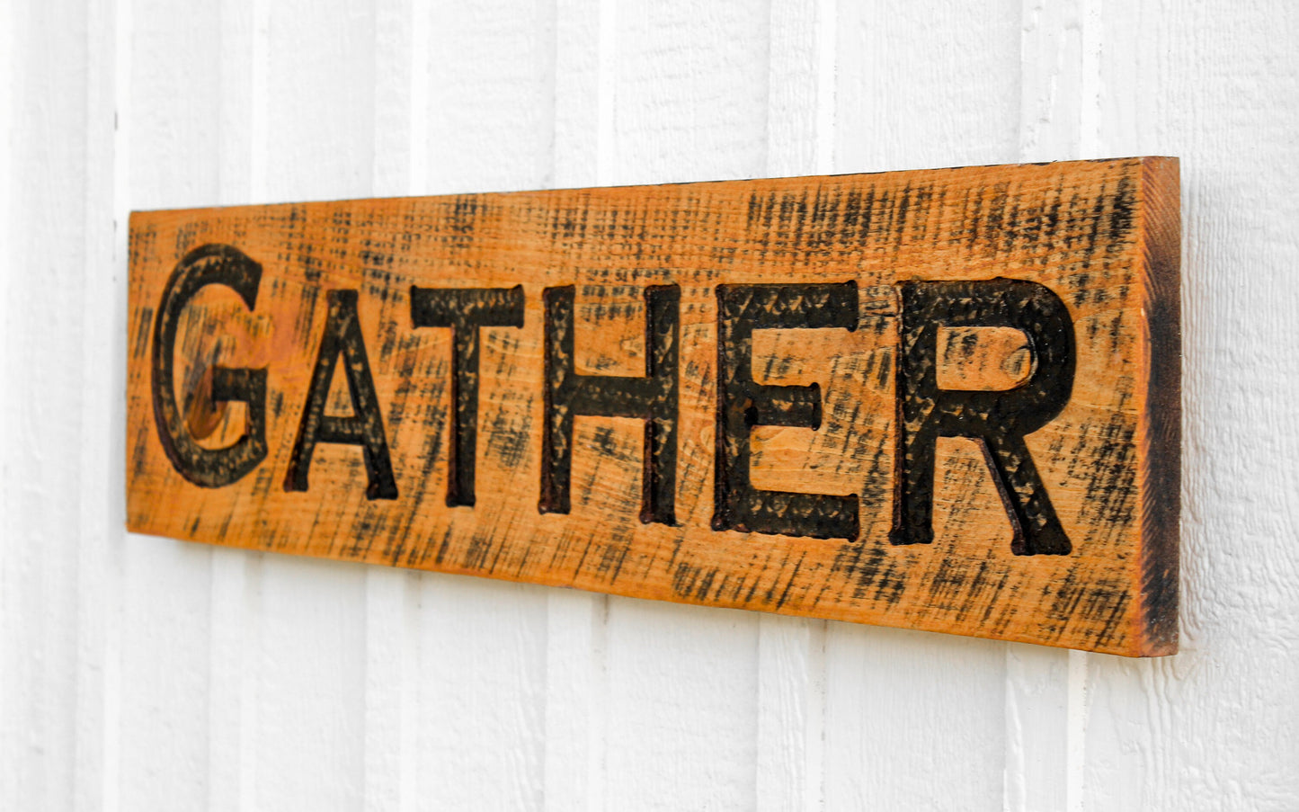 Gather Sign - Stained