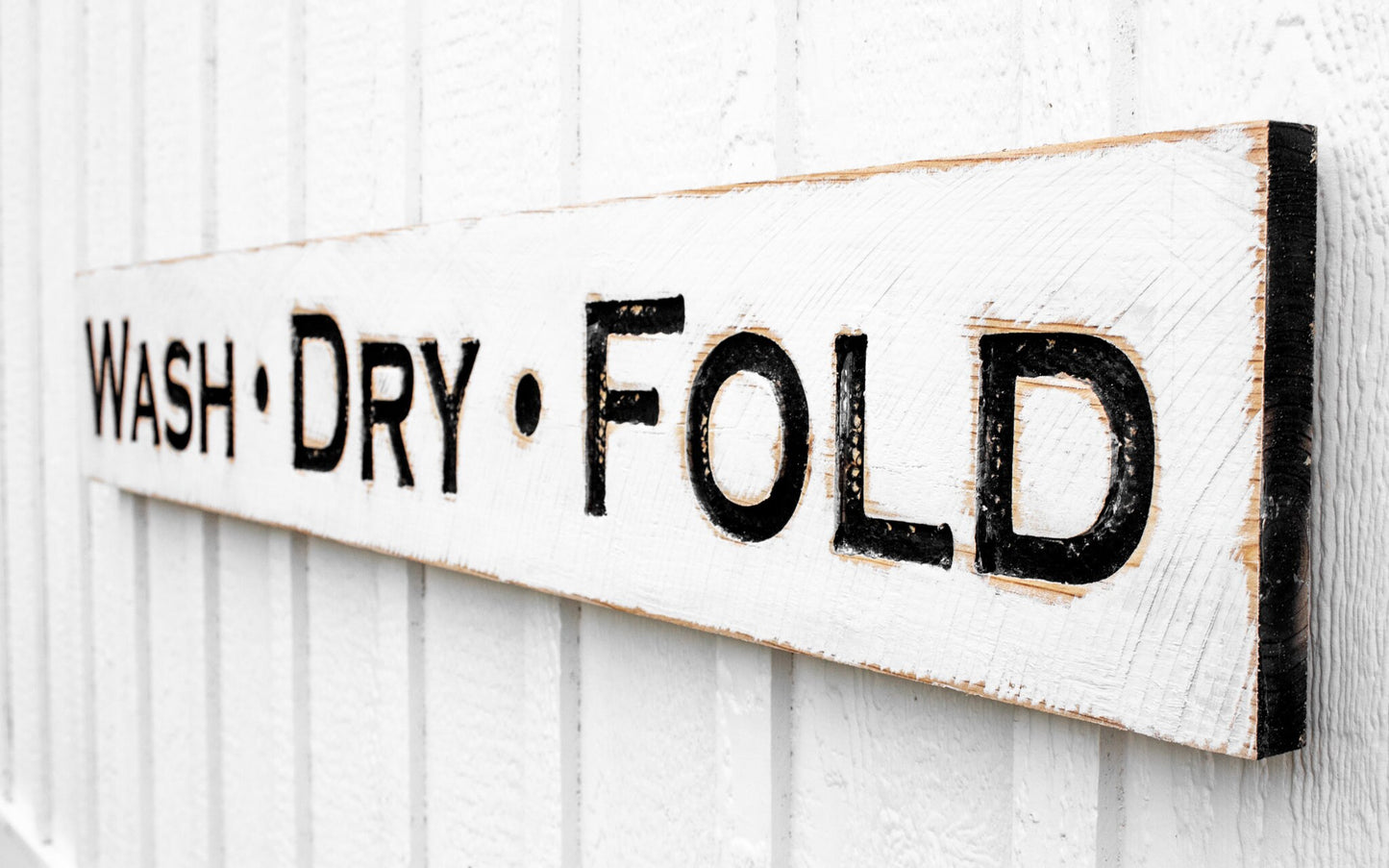 Wash Dry Fold Sign