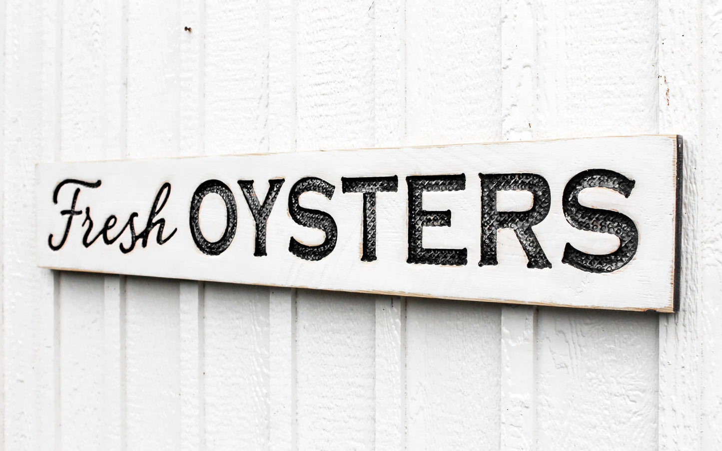 Fresh Oysters Sign