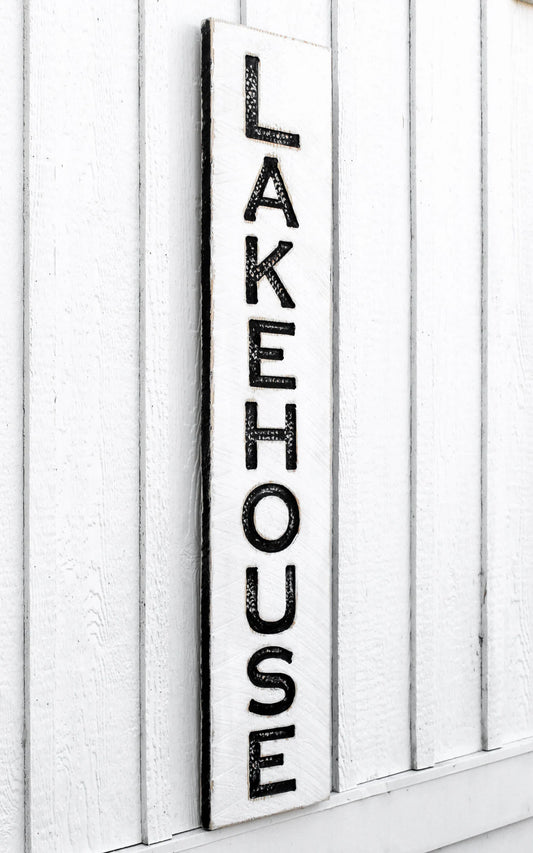 Lakehouse Sign - Vertical