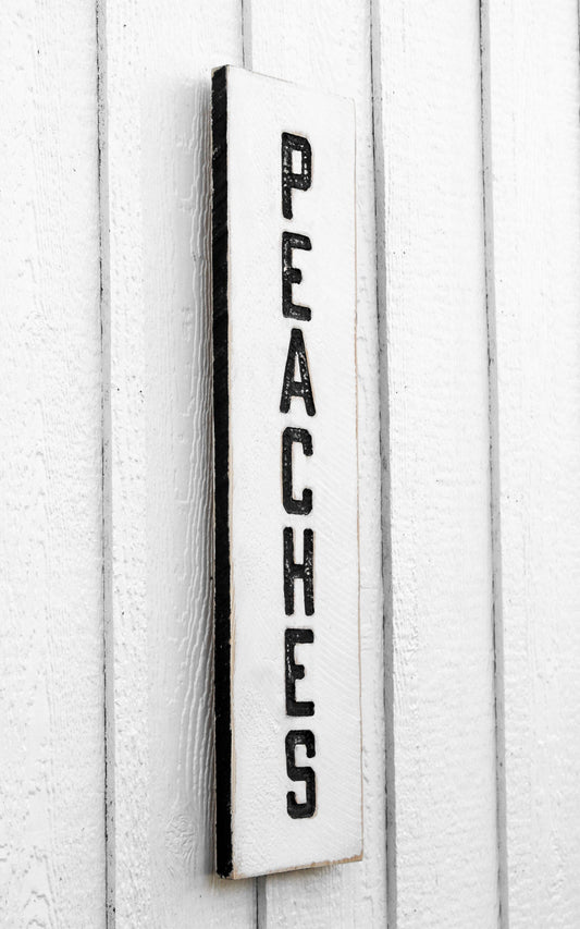 Peaches Sign - Vertical