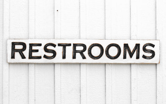 Restrooms Sign - Horizontal