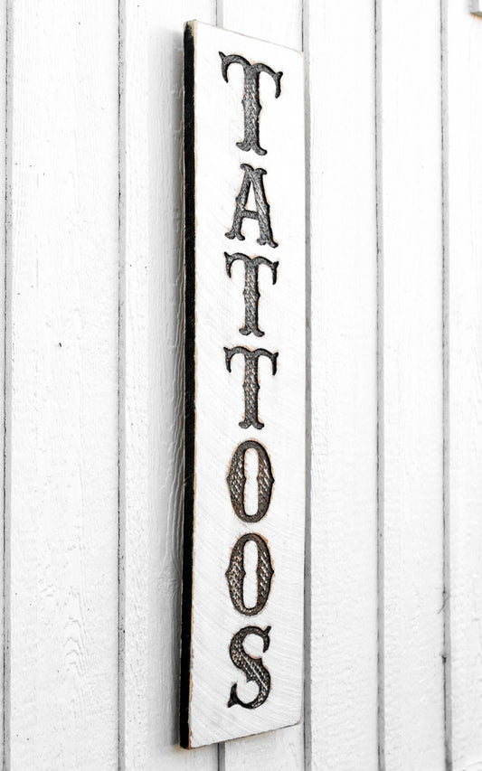 Tattoos Sign - Vertical