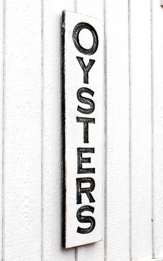 Oysters Sign - Vertical