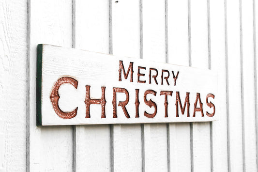 Merry Christmas Sign - Horizontal